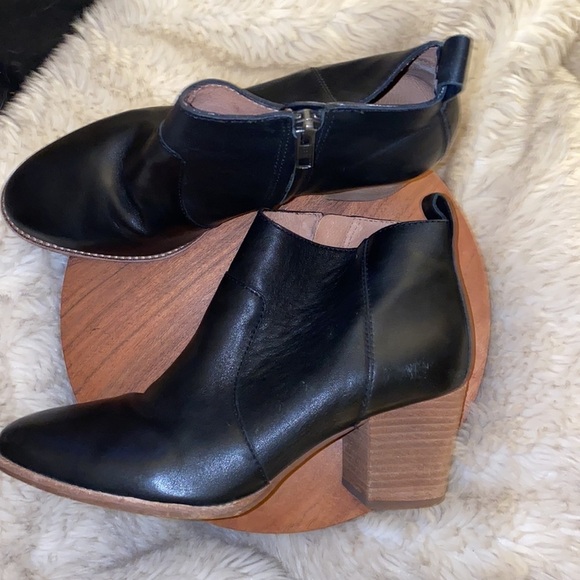 Madewell The Brenner Boot in Leather Heeled in black size 7.5 - Picture 6 of 10